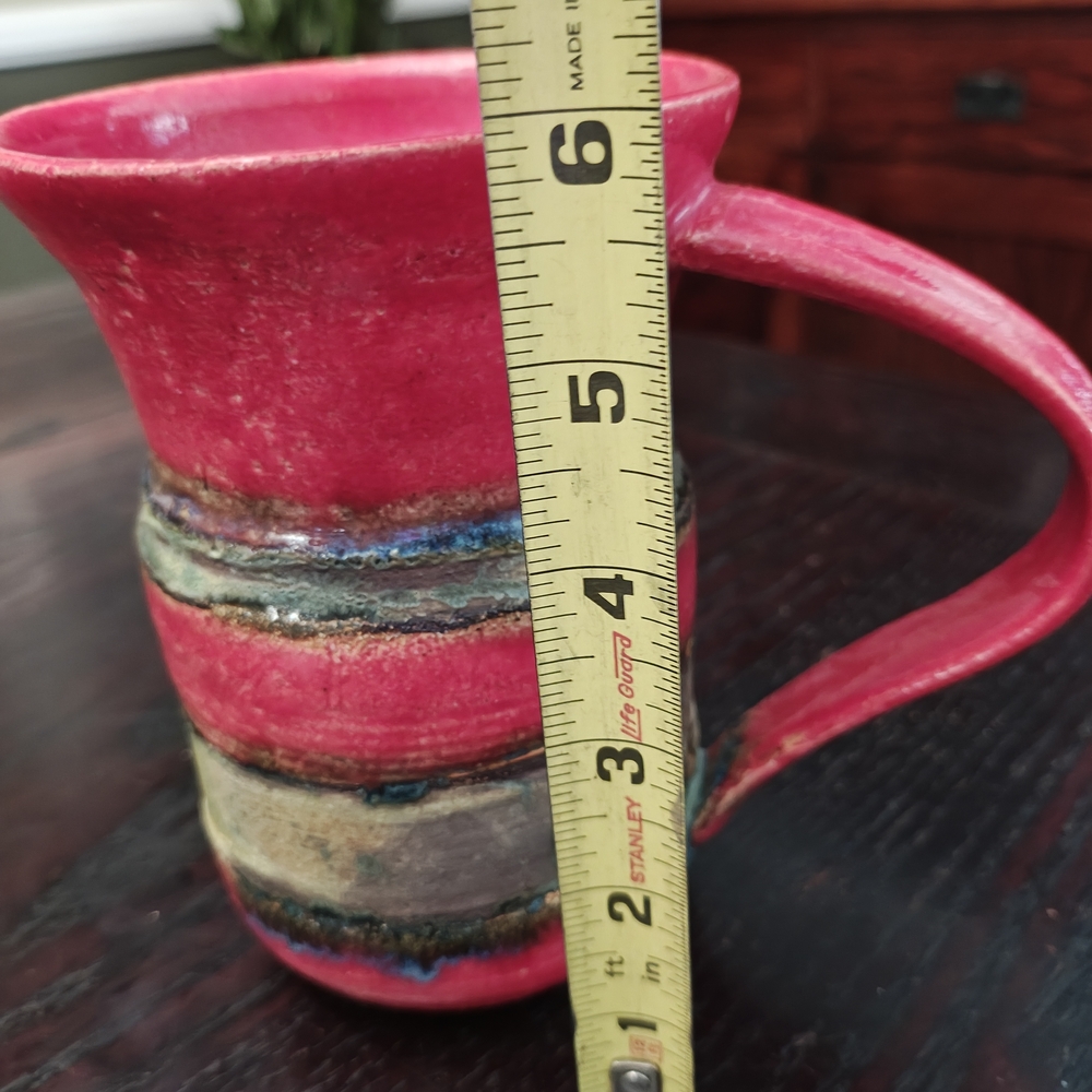 Handcrafted Pink Ceramic Mug - Picture 5 of 5